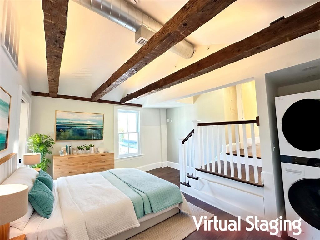 Bedroom, Interior, Wooden Beams, Wood Texture Flooring