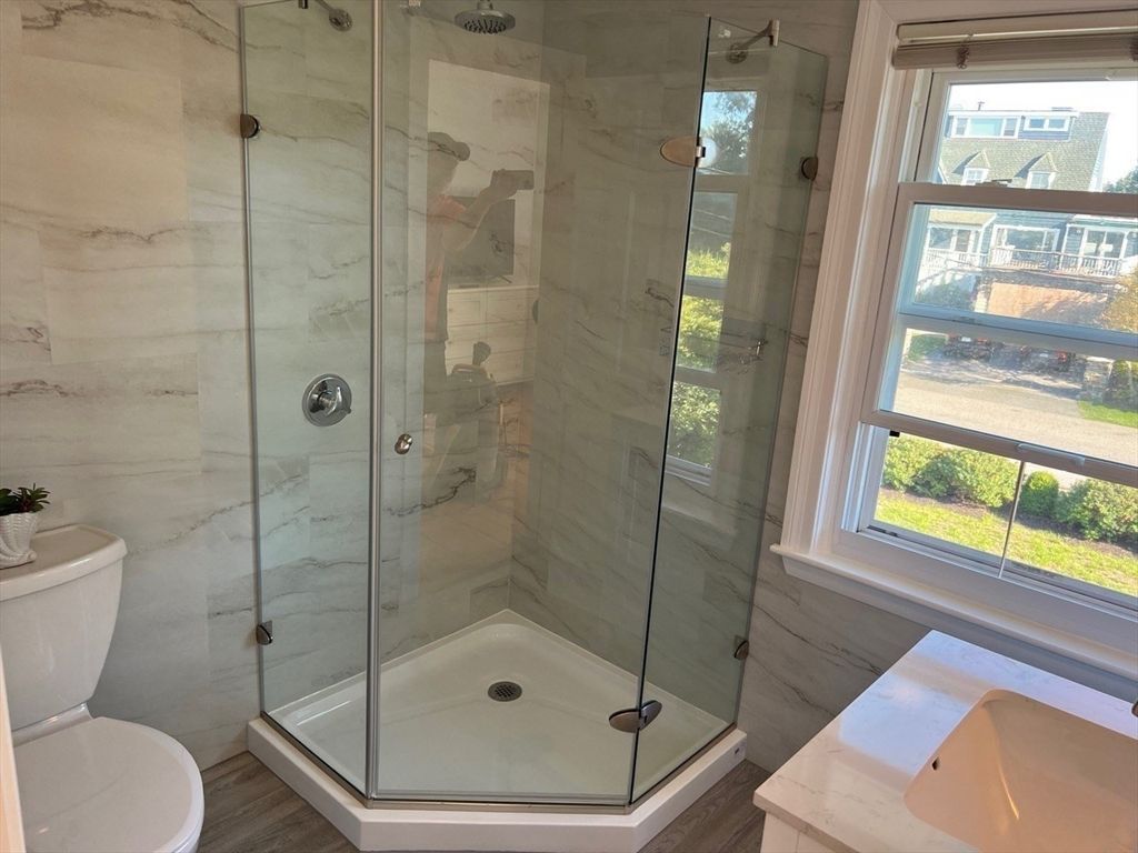Bathroom, Glass Shower, Interior, Marble Walls