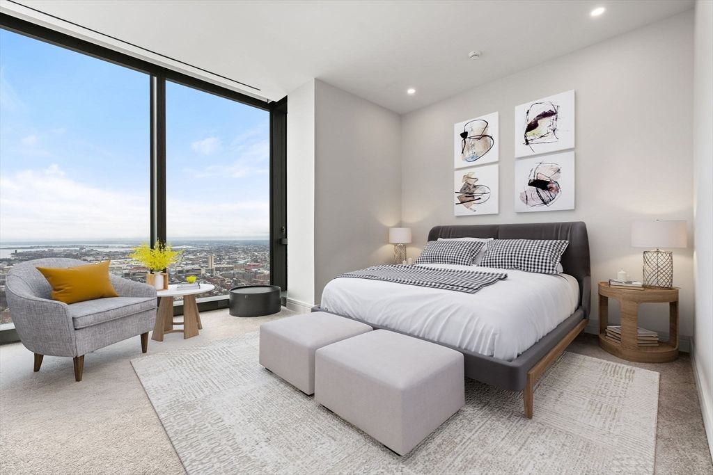 Bedroom, Interior, Recessed Lighting