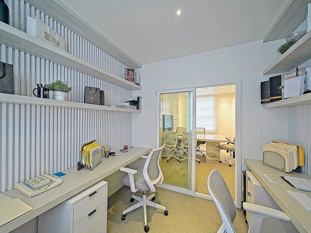 Home Office, Interior, Recessed Lighting