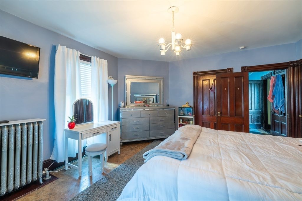 Bedroom, Chandelier, Interior