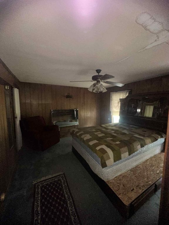 Bedroom, Interior, Wooden Walls