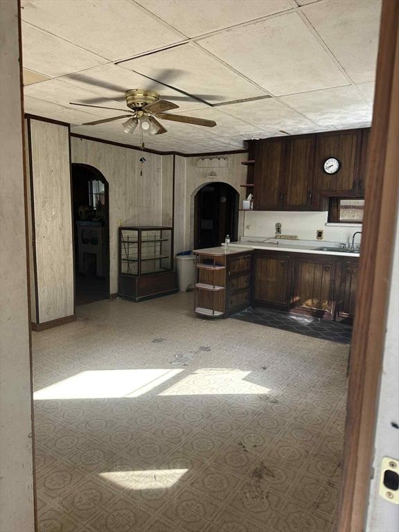 Interior, Kitchen, Wooden Walls