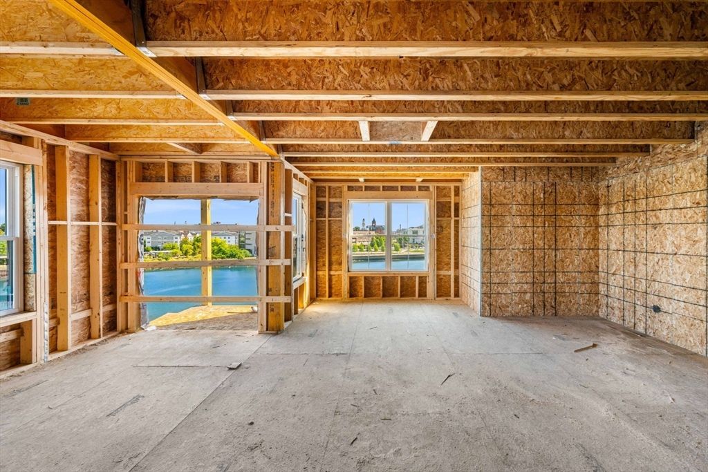Empty room, Interior, Stone Walls, Wooden Beams, Wooden Ceilings, Wooden Walls