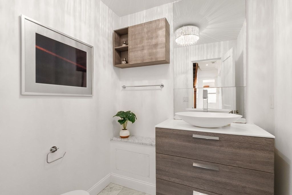 Bathroom, Chandelier, Interior, Marble