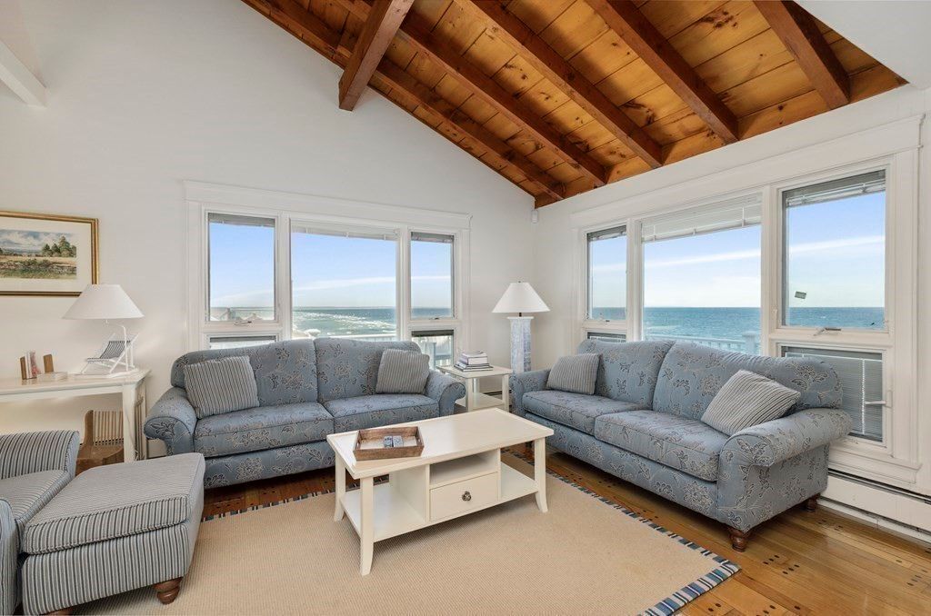 Interior, Living room, Water, Wooden Beams, Wooden Ceilings, Wood Texture Flooring
