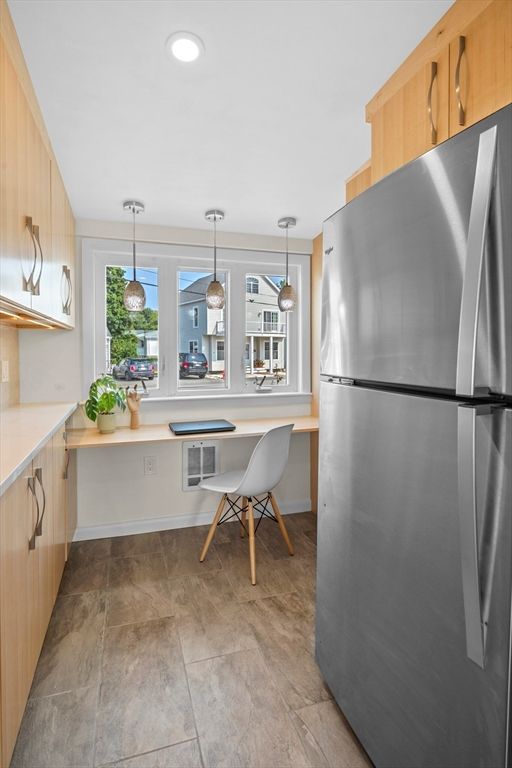 Interior, Kitchen, Pendant Lights, Recessed Lighting, Stainless Steel Appliances