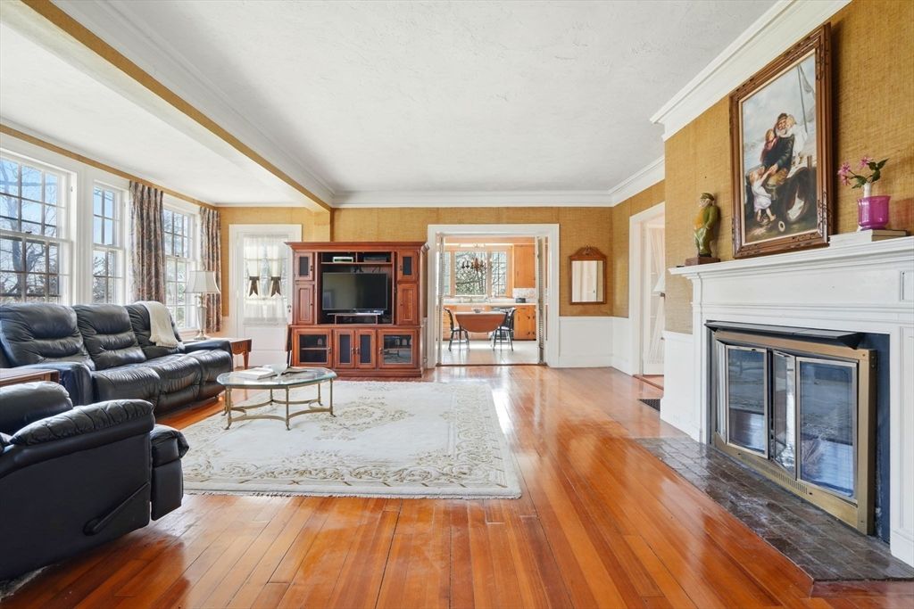 Fireplace, Interior, Living room, Wood Texture Flooring