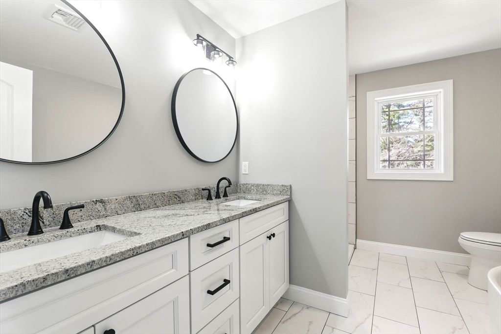 Bathroom, Dual Sink Vanities, Interior, Marble