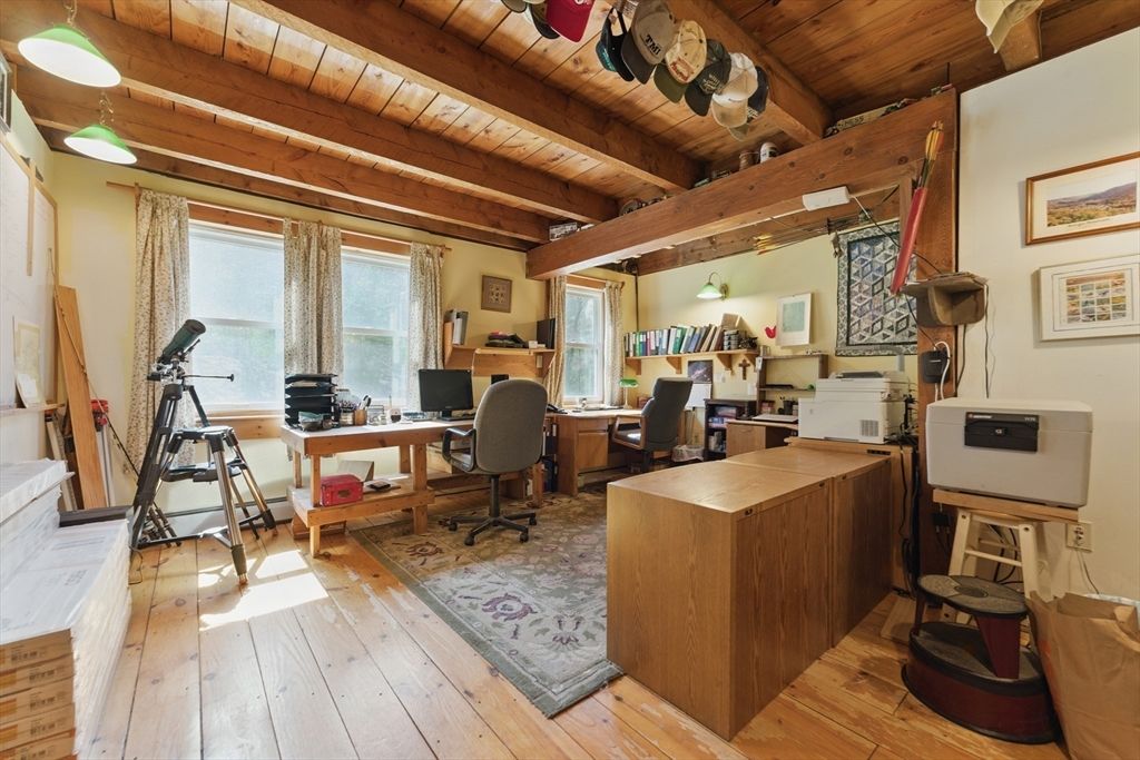Home Office, Interior, Wooden Beams, Wooden Ceilings, Wood Texture Flooring