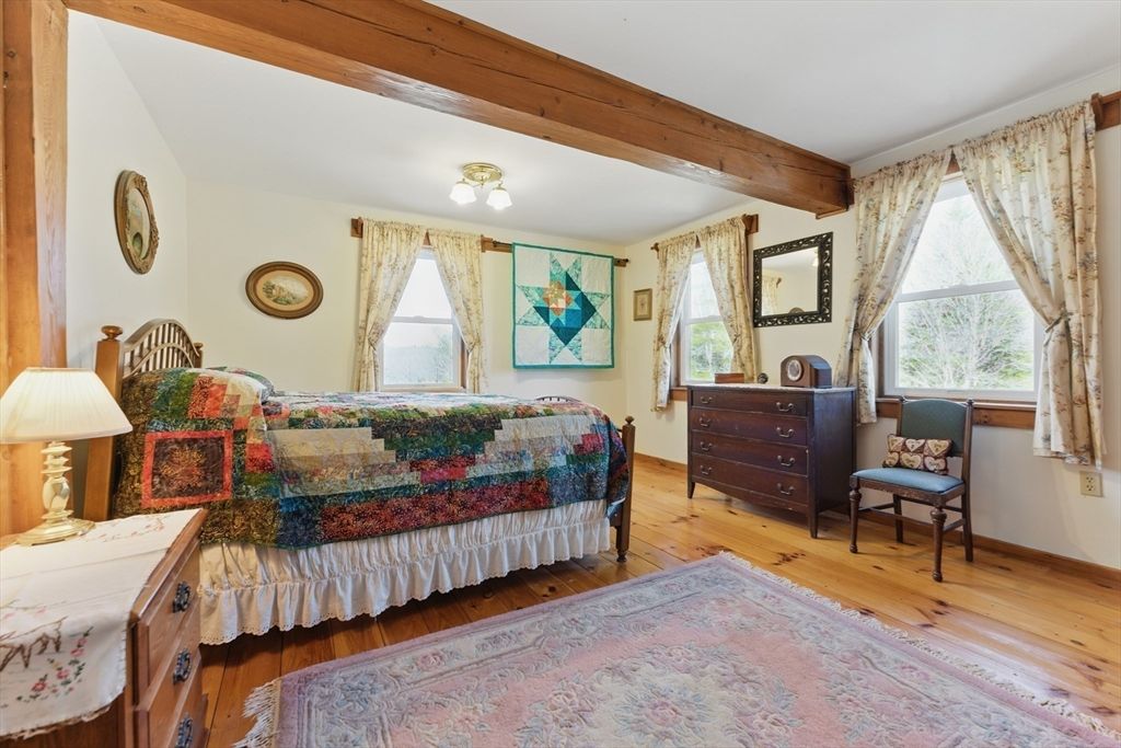 Bedroom, Interior, Wooden Beams, Wood Texture Flooring