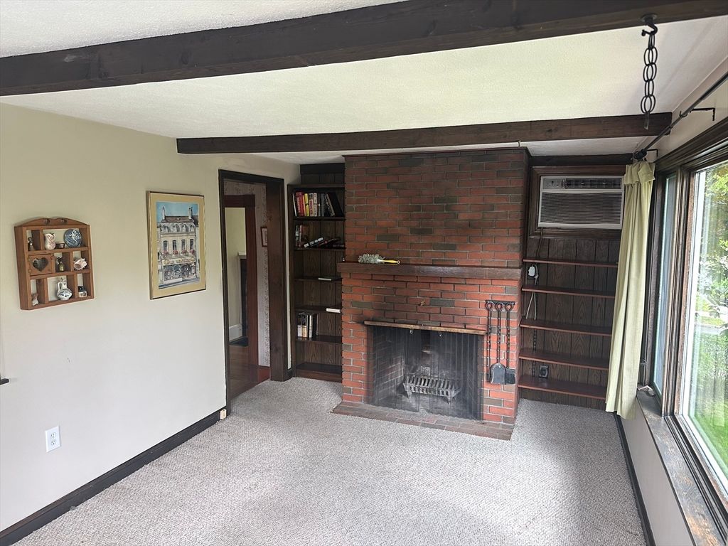 Empty room, Fireplace, Interior, Stone Walls