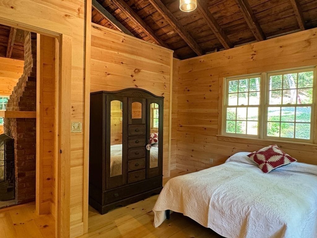 Bedroom, Interior, Wooden Beams, Wooden Ceilings, Wood Texture Flooring, Wooden Walls