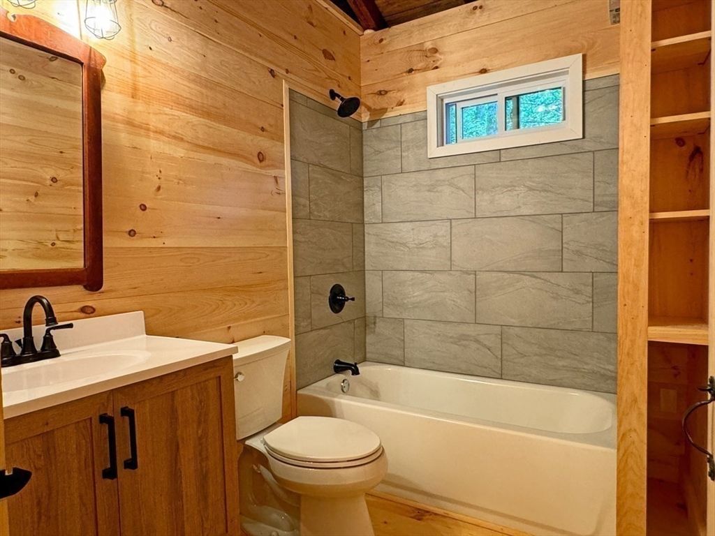 Bathroom, Interior, Wooden Walls