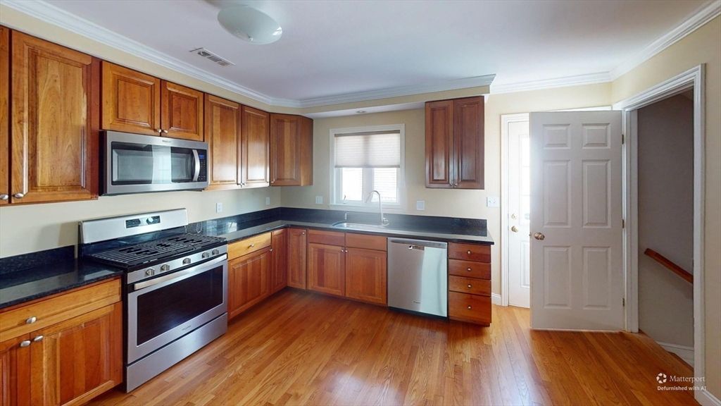Interior, Kitchen, Wood Texture Flooring