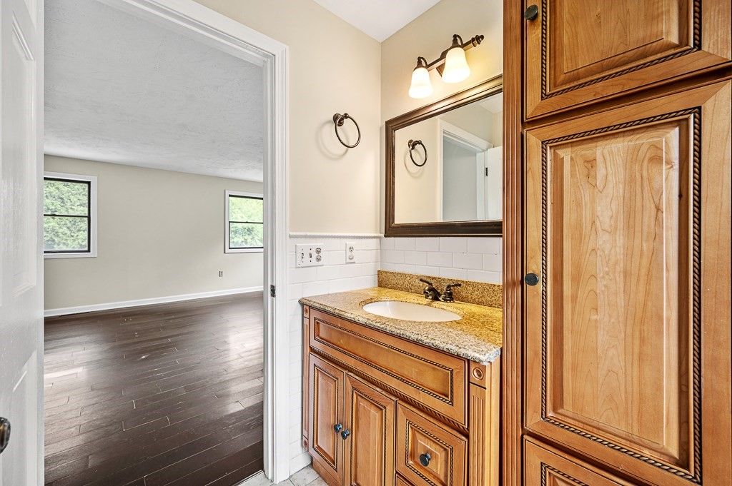 Bathroom, Interior, Wood Texture Flooring