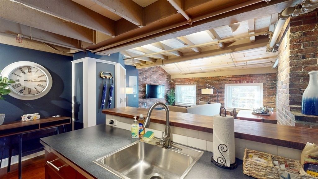 Interior, Kitchen, Stone Walls, Wooden Beams