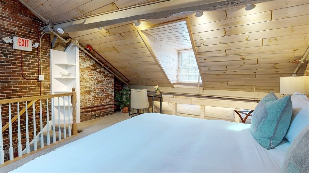 Bedroom, Interior, Stone Walls, Wooden Walls