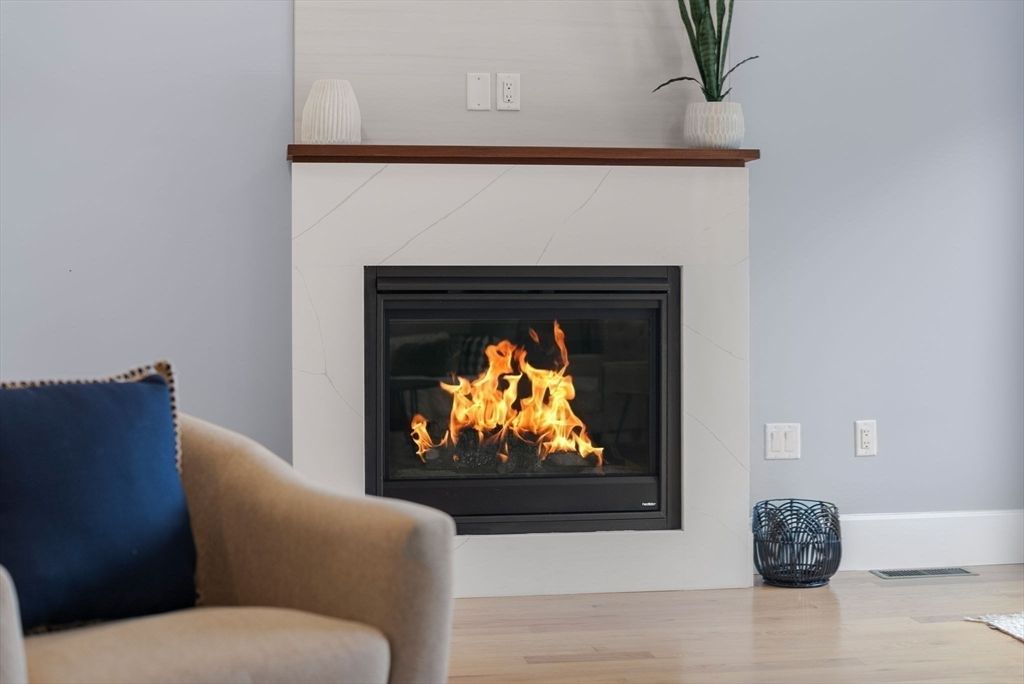 Fireplace, Interior, Wood Texture Flooring