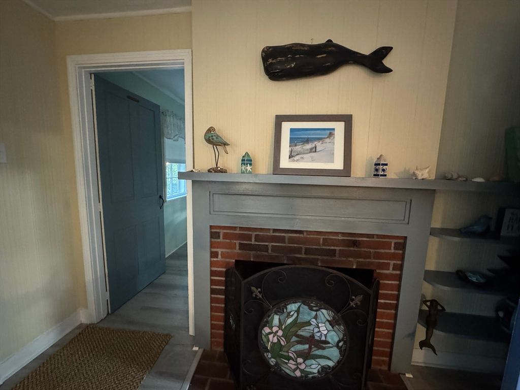 Fireplace, Interior, Wood Texture Flooring