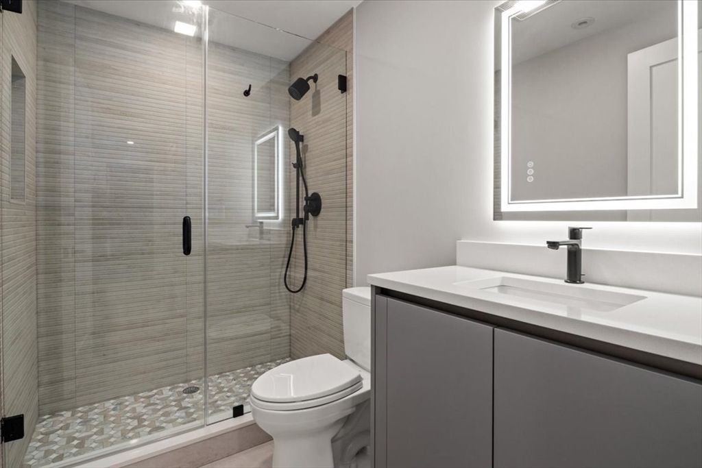 Bathroom, Glass Shower, Interior