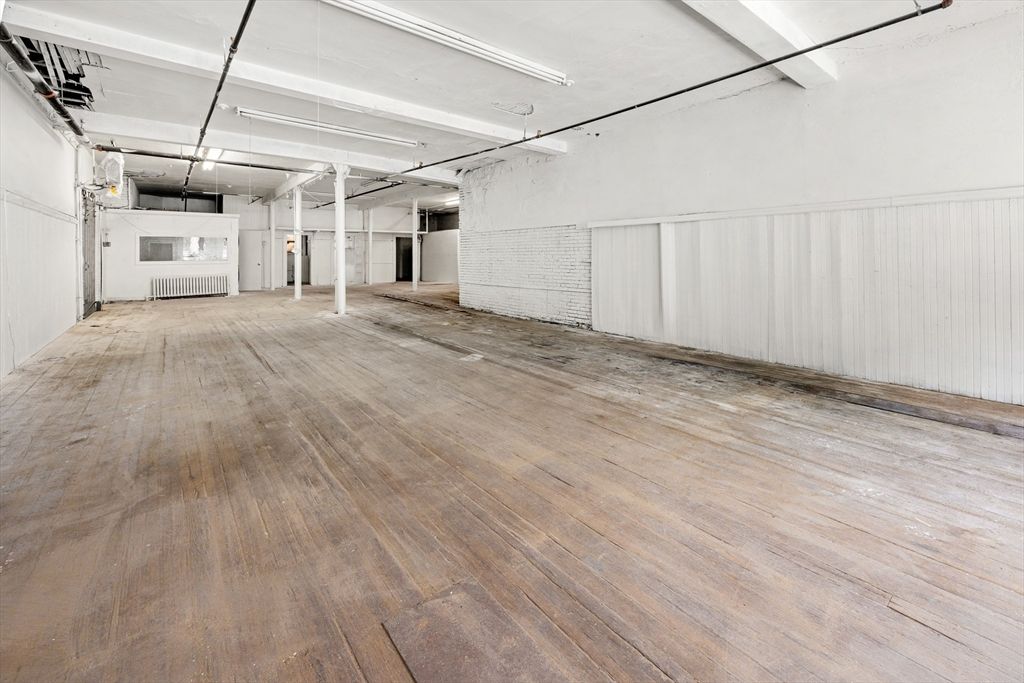 Empty room, Interior, Stone Walls, Wood Texture Flooring