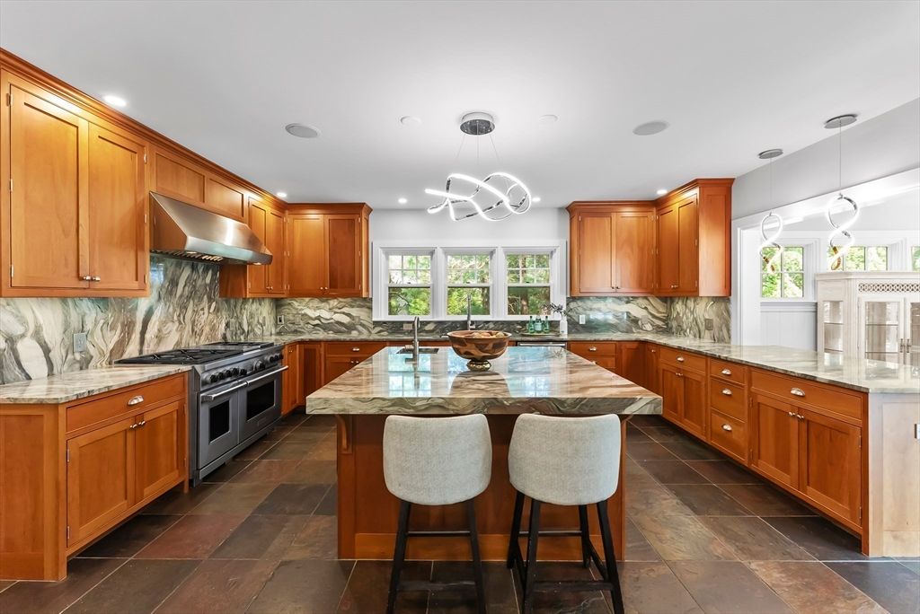 Interior, Kitchen, Pendant Lights, Recessed Lighting, Stainless Steel Appliances