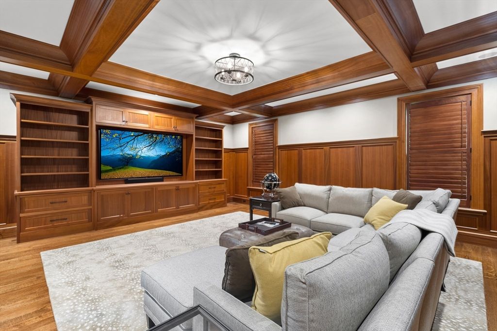 Interior, Living room, Wood Texture Flooring, Wooden Walls