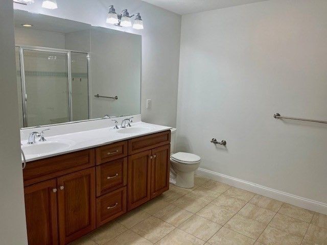 Bathroom, Dual Sink Vanities, Glass Shower, Interior
