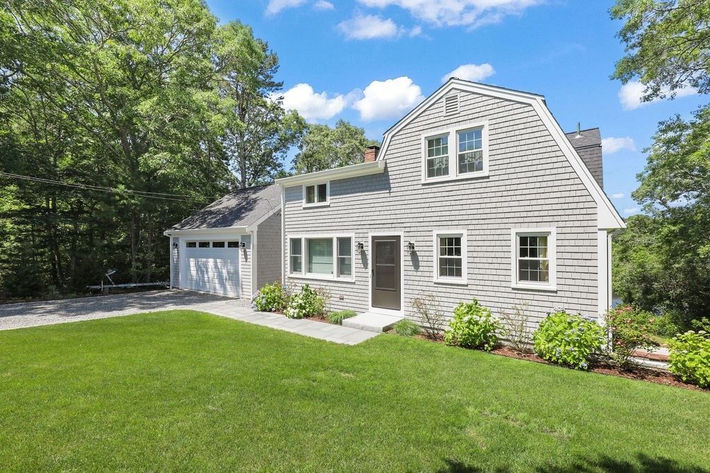 Attached, Backyard, Exterior, Facade, Cape Cod