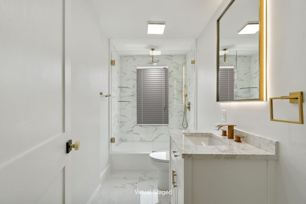 Bathroom, Glass Shower, Interior, Marble, Marble Walls