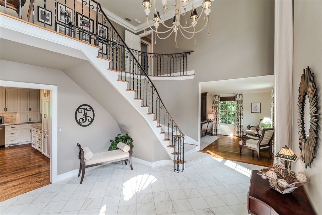 Chandelier, Interior, Marble, Wood Texture Flooring
