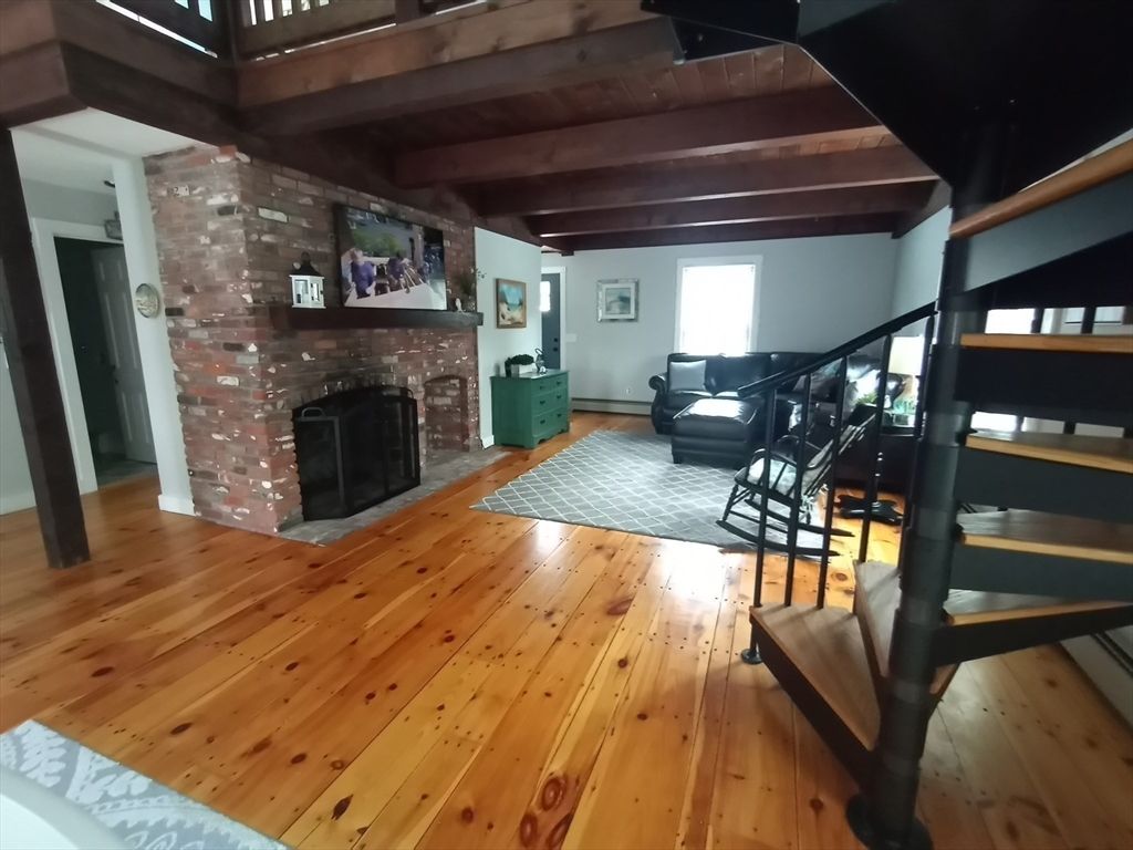 Fireplace, Interior, Stone Walls, Wooden Beams, Wooden Ceilings, Wood Texture Flooring