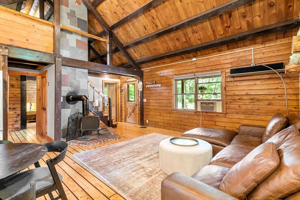Fireplace, Interior, Living room, Wooden Beams, Wooden Ceilings, Wood Texture Flooring, Wooden Walls