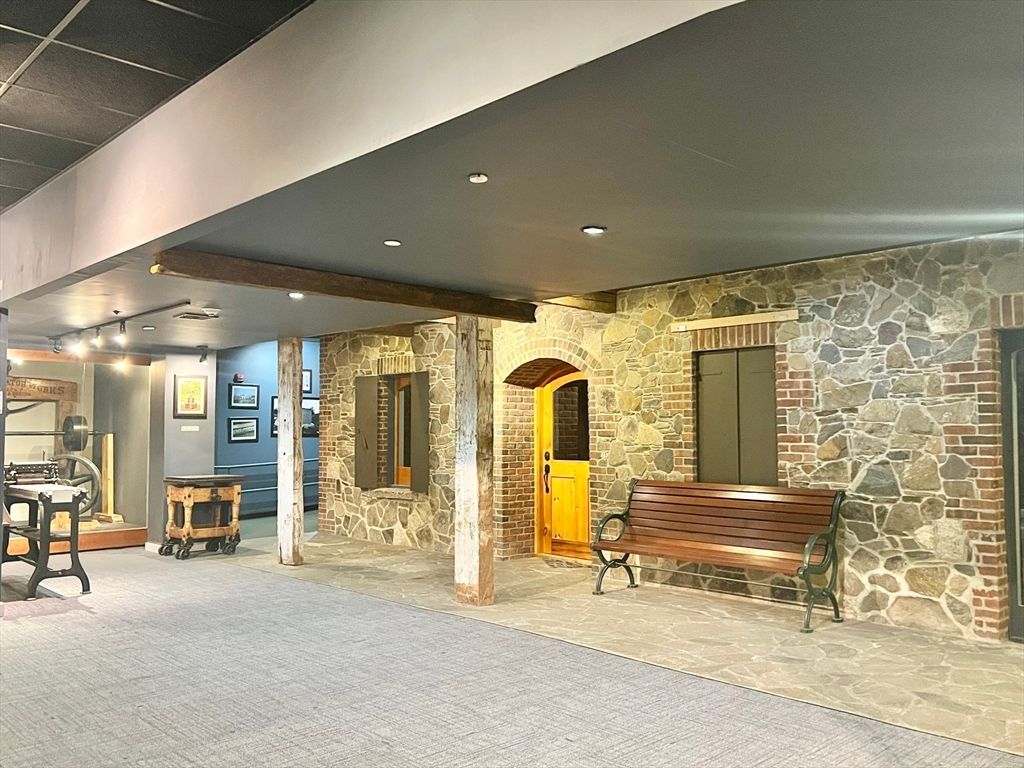 Interior, Recessed Lighting, Stone Walls