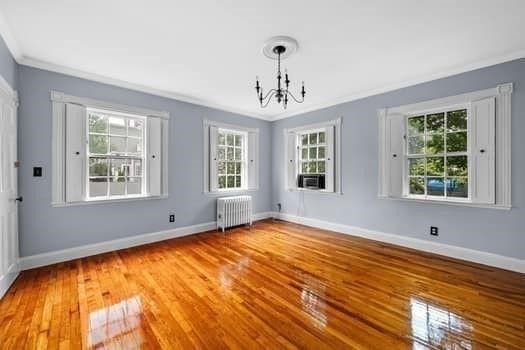 Chandelier, Empty room, Interior, Wood Texture Flooring