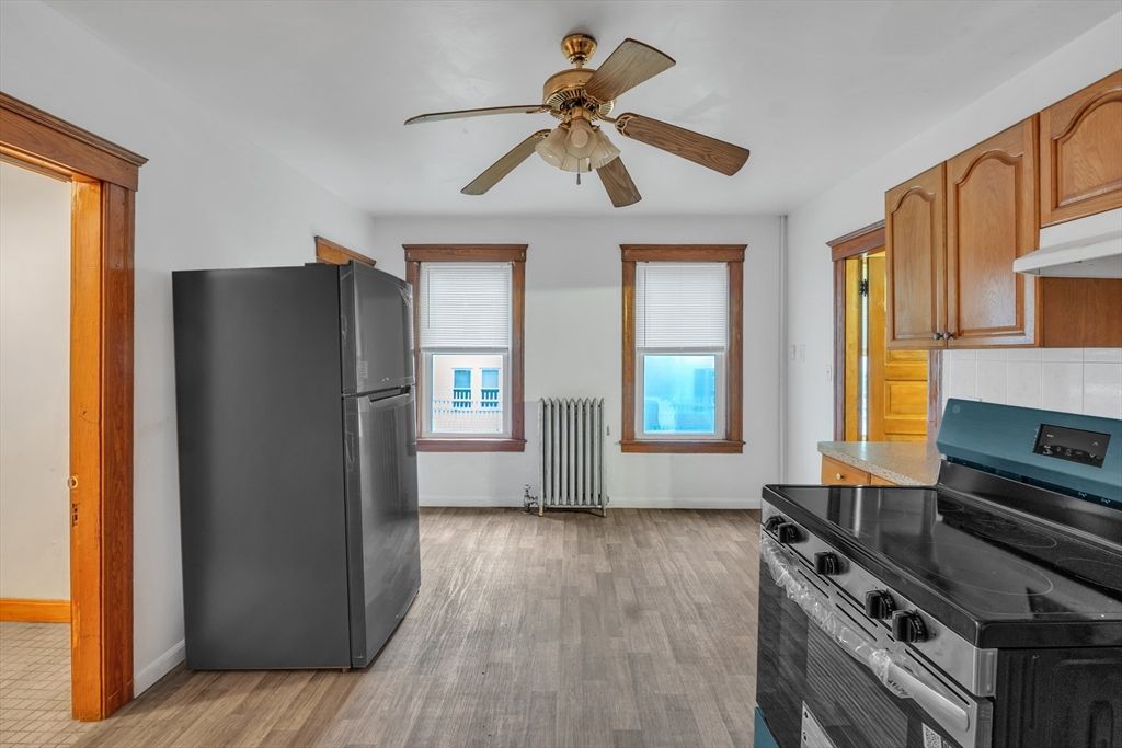 Interior, Kitchen, Wood Texture Flooring