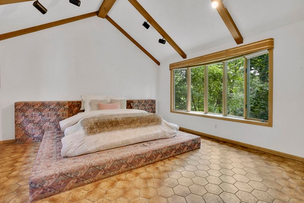 Bedroom, Interior, Wooden Beams