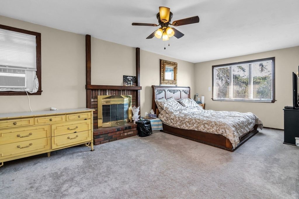 Bedroom, Fireplace, Interior