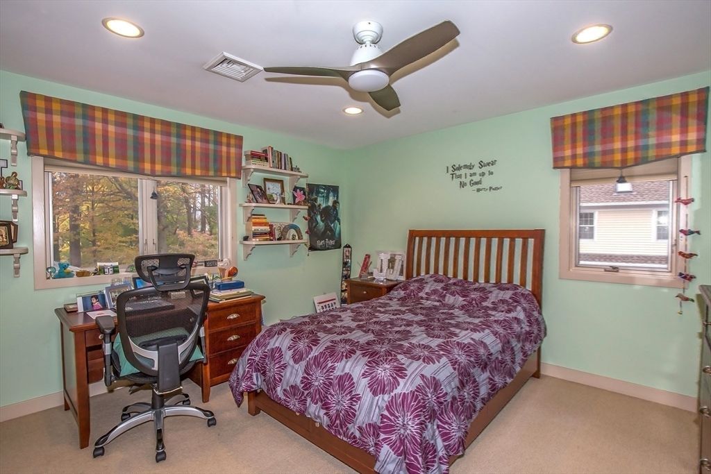 Bedroom, Home Office, Interior, Recessed Lighting