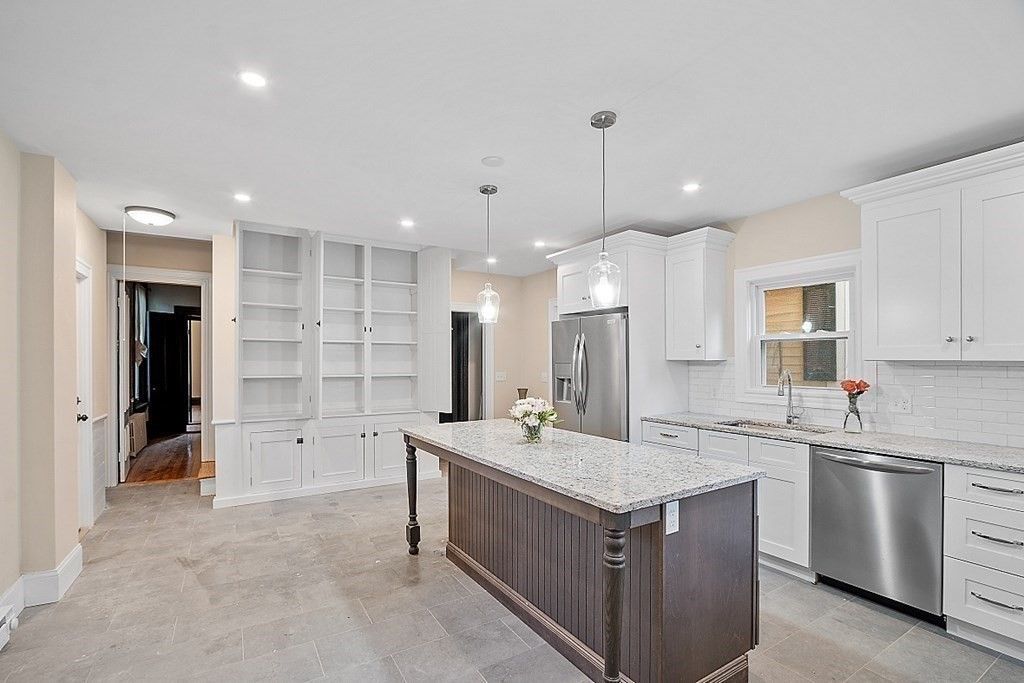 Interior, Kitchen, Pendant Lights, Recessed Lighting, Stainless Steel Appliances