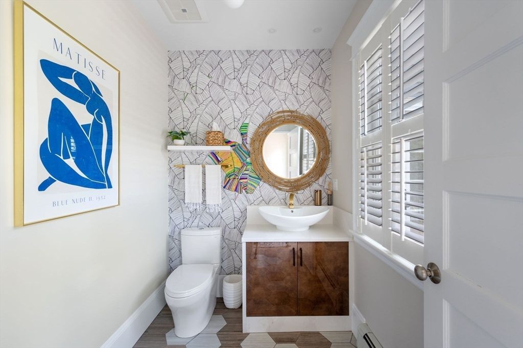 Bathroom, Interior, Wood Texture Flooring