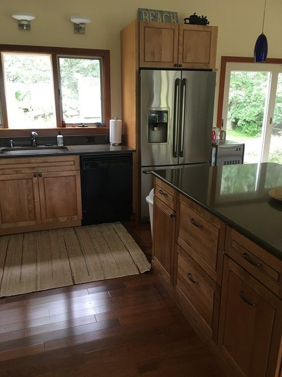 Interior, Kitchen, Pendant Lights, Stainless Steel Appliances, Wood Texture Flooring