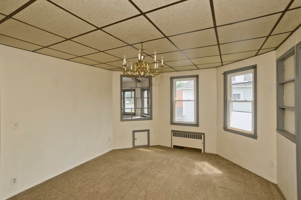 Chandelier, Empty room, Interior