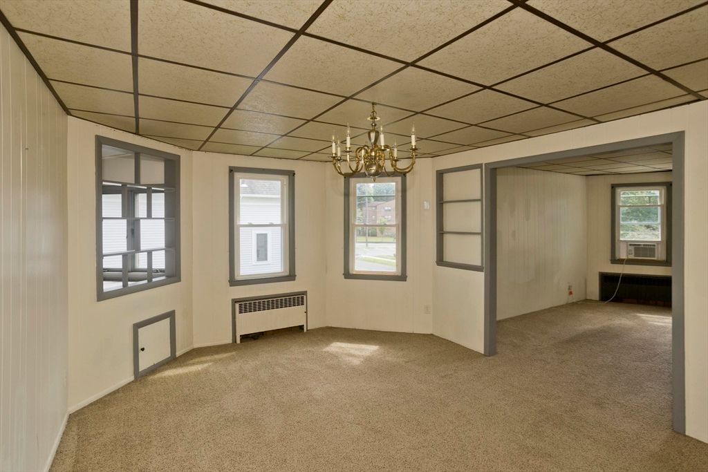 Chandelier, Empty room, Interior
