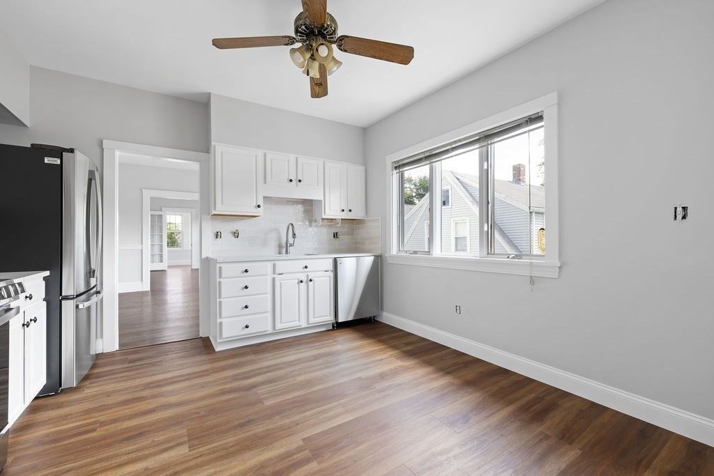 Interior, Kitchen, Wood Texture Flooring