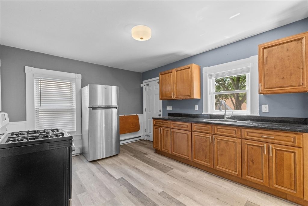 Interior, Kitchen, Wood Texture Flooring