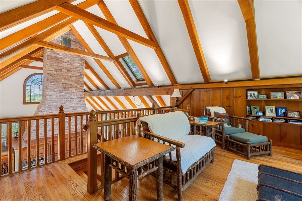 Home Office, Interior, Wooden Beams, Wood Texture Flooring