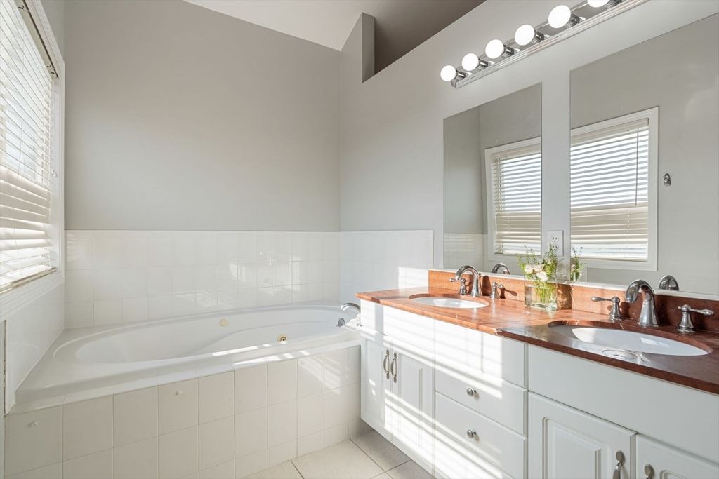 Bathroom, Dual Sink Vanities, Interior, Tile Countertops