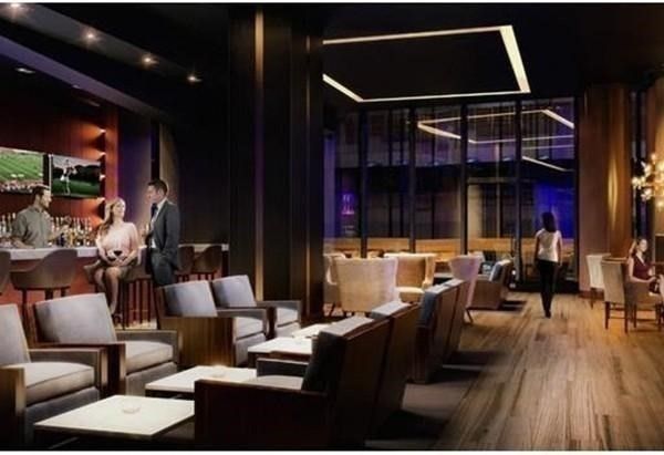 Interior, Projection Screen, Recessed Lighting, Theatre Room, Wood Texture Flooring